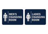 Signs ByLITA Classic Framed Men's Changing Room and Ladies Changing Room 1 Set (2 Pieces) Wall or Door Sign