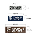 Basic Storage Closet Wall or Door Sign