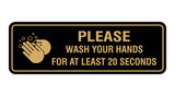 Standard Please Wash Your Hands For At Least 20 Seconds Sign