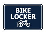 Signs ByLITA Classic Framed Bike Locker Wall or Door Sign