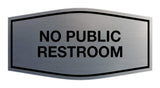 Signs ByLITA Fancy No Public Restroom Sign