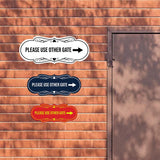 Signs ByLITA Designer Please Use Other Gate Wall or Door Sign (Multipacks)