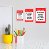 Portrait Round Plus Devuelva todos los Artículos No Deseados Al Estante Situado en la Parte Delantera de los Probadores Wall or Door Sign | Spanish Dressing Room Retailer Signage