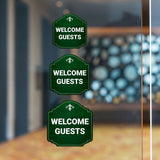 Heritage Plus Welcome Guests Wall or Door Sign | Public Spaces Signage