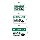 Classic Framed Plus Be Careful Wear Goggles Wall or Door Sign | Workplace Safety Compliance Signs