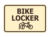 Signs ByLITA Classic Framed Bike Locker Wall or Door Sign