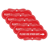 Signs ByLITA Designer Please Use Other Gate Wall or Door Sign (Multipacks)