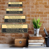 Standard Plus No Trespassing These Premises Are Protected by Video Surveillance 24/7 Wall or Door Sign | Security Signage