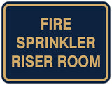 Signs ByLITA Classic Framed FIRE SPRINKLER RISER ROOM Door or Wall Sign Durable Plastic | Easy Installation | Elegant Design