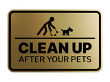 Signs ByLITA Classic Framed Clean up After Your Pets Wall or Door Sign