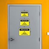 Classic Framed Plus Precaución Area de Alto Voltaje Door or Wall Sign | Business Warning Signage