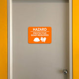 Classic Framed Plus Hazard - Protective Gear Required Door or Wall Sign | Safety and Maintenance
