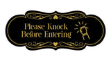 Signs ByLITA Designer Please Knock Before Entering Wall or Door Sign