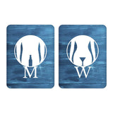 Portrait Round Plus - Fun Rude Restroom Wall or Door Sign | Fun Restroom Sign