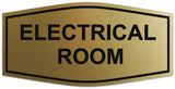 Signs ByLITA Fancy Electrical Room Authorized Personnel Only Sign - Laser-Engraved Lettering | Durable ABS Plastic | Vibrant Colors | Powerful Foam Tape