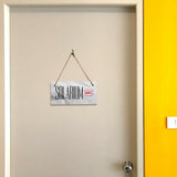 Solarium 5x10 Hanging Plus Wall or Door Sign | Rustic Twine | Range of Vibrant Decor Styles | Room Signs For Home and Business