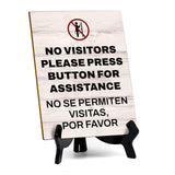 Customer Notification Bilingual Table Signs with Acrylic Stand (6x8“)