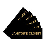 Basic Janitor's Closet Door/Wall Sign (Multipack)