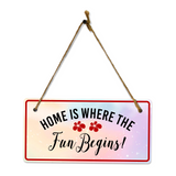 Home Decor 5x10 Hanging Plus Wall or Door Sign | Home Decor Inspirational Signs