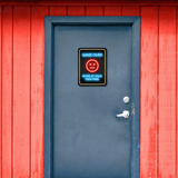 Portrait Round Plus Game Over, Enter at Your Own Peril Wall or Door Sign | Easy Installation | Gaming | Home Decor