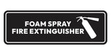 Signs ByLITA Standard Foam Spray Fire Extinguisher Door or Wall Sign | Easy Installation | Elegant Design
