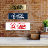 Signs ByLITA Standard Please Flush Urinal Wall or Door Sign