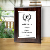 Shooting Customizable Wooden Award Plaque | Easel Mount Option | Achievement and Recognition Personalizable Plaques