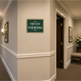 Classic Framed Plus Private Viewing — Wall or Door Sign | Funeral and Memorial Services - Room & Area - Sign
