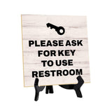 Customer Service Reminders Table Signs 5"x 5" Square Table Sign With Acrylic Easel