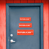 Standard Plus Republican Way Door or Wall Sign | American Elections Man Cave Decoration
