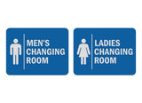 Signs ByLITA Classic Framed Men's Changing Room and Ladies Changing Room 1 Set (2 Pieces) Wall or Door Sign