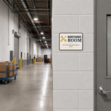 Classic Framed Plus Maintenance Room — Authorized Personnel Only — Wall or Door Sign | Specialist Room - Sign