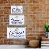 Classic Framed Plus Clinical Psychologist Wall or Door Sign | Office Signage