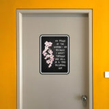 Portrait Round Plus I'm Proud Of The Woman I Am Because I Went Through One Hell Of A Time Becoming Her Wall or Door Sign | Motivational Home Decor