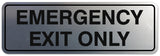 Signs ByLITA Standard Emergency Exit Only Sign - Easy Installation | Durable Wall or Door
