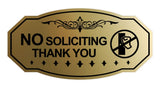 Victorian NO Soliciting Thank You (Knocking Hand) Wall or Door Sign