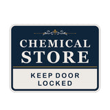 Classic Framed Plus Chemical Store — Keep Door Locked — Wall or Door Sign | Specialist Room - Sign