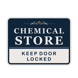 Classic Framed Plus Chemical Store — Keep Door Locked — Wall or Door Sign | Specialist Room - Sign