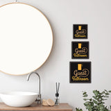 Square Plus Guest Bathroom Wall or Door Sign | Office & Workspace Bathroom Signage