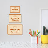 Classic Framed Plus Área de Adoración — Worship Area Door or Wall Sign | Spanish - Church Room & Area Signs
