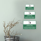 Classic Framed Plus Chemical Store Keep Door Locked Wall or Door Sign | Bilingual Spanish and English Workplace Safety Signage