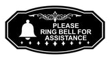 Victorian Please Ring Bell for Assistance (Bell) Wall or Door Sign