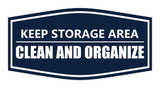 Signs ByLITA Fancy Keep Storage Area Clean and Organized Durable ABS Plastic Laser Engraved Easy Installation Elegant Design Wall or Door Sign