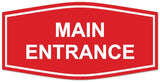 Signs ByLITA Fancy Main Entrance Sign - LEGIBLE Lettering | Durable ABS Plastic | Vibrant Colors | Powerful Foam Tape