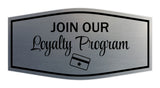 Signs ByLITA Fancy Join Our Loyalty Program Easy Installation | Durable Construction | Barbers | Grooming and Styling | Hair Wall or Door Sign