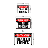 Classic Framed Plus Check Your Trailer Lights Wall or Door Sign | RV Accessories
