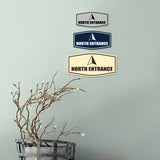 Fancy North Entrance Wall or Door Sign