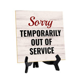 General Warnings & Courtesy Notices 5"x 5" Square Table Sign With Acrylic Easels