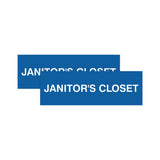 Basic Janitor's Closet Door/Wall Sign (Multipack)
