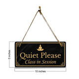 Yoga Studio Signs - 5 x 10" Hanging Signs